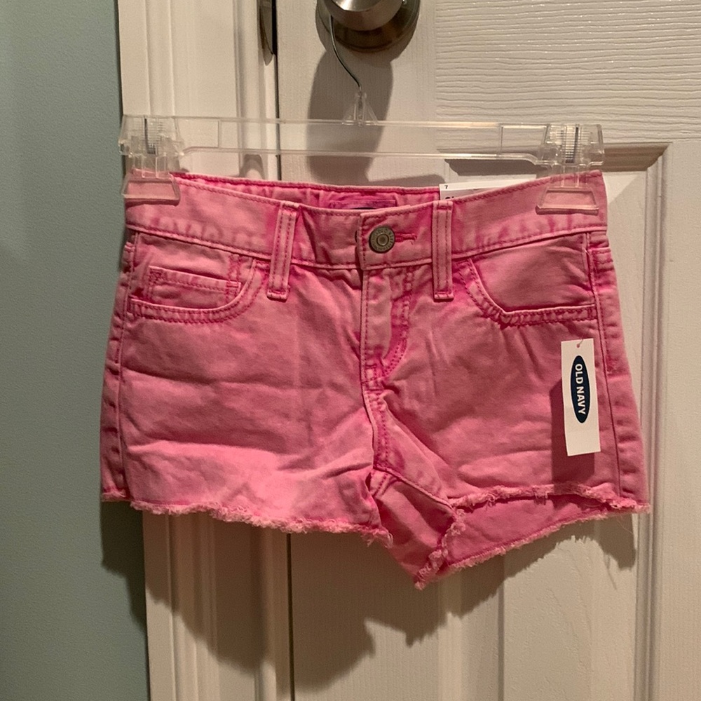 NWT! Old Navy Little Girls Pink Shorts Size 7